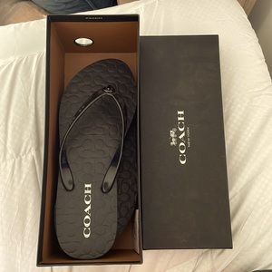 Coach flip flops